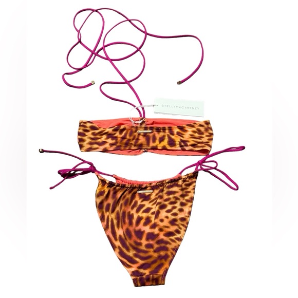 STELLA MCCARTNEY***Leopard Print Sexy Bikini Set***Small $389 - Picture 9 of 9